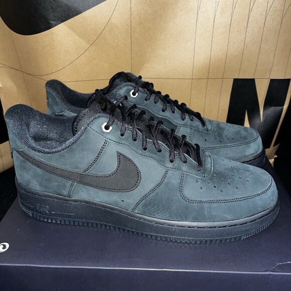 NEW Nike Air Force 1 Low \'07 WB Triple Black Nubuck CJ9179-001 Men Size 12 main image 8